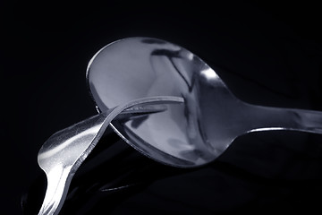 Image showing Fork and spoon