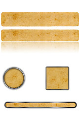 Image showing Grunge buttons an banners