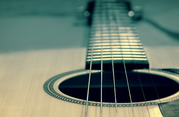 Image showing An acoustic guitar