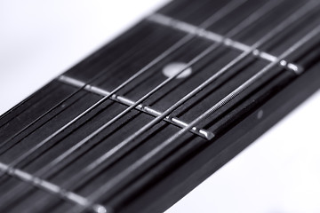 Image showing Guitar close up