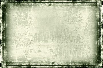 Image showing Grunge border and background