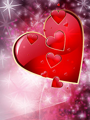 Image showing Valentines day background