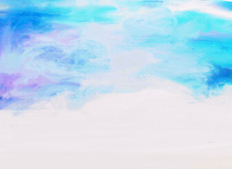 Image showing Abstract watercolor - Clouds