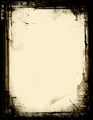 Image showing Grunge border and background