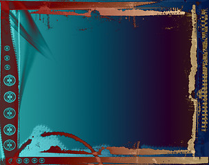 Image showing Grunge border and background