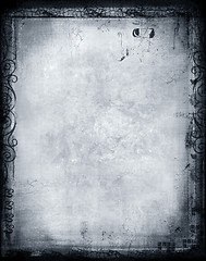 Image showing Grunge border and background