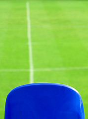 Image showing Empty stadium seat