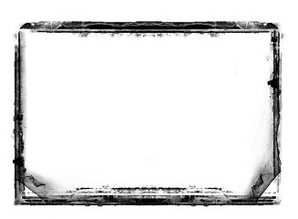 Image showing Grunge border on white