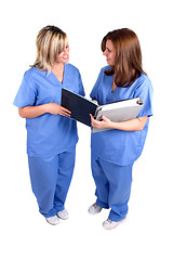 Image showing Two Nurses Isolated