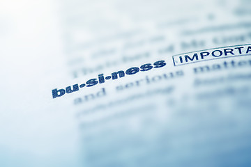 Image showing Business