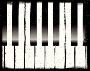 Image showing Grunge piano