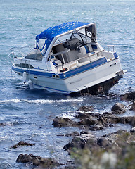 Image showing Boat crash