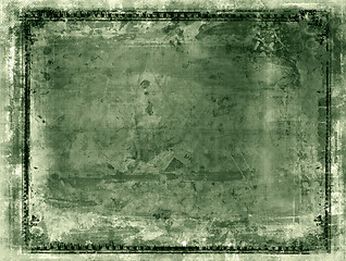 Image showing Grunge border and background