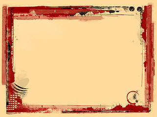 Image showing Grunge border and background