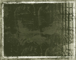 Image showing Grunge border and background