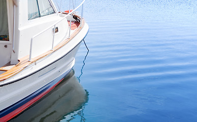 Image showing White boat