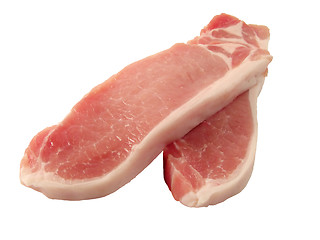 Image showing Pork meat-clipping path
