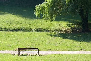 Image showing Park bench