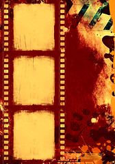 Image showing Grunge film frame