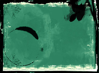 Image showing Grunge border and background