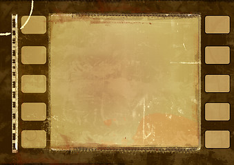 Image showing Grunge film frame