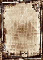 Image showing Grunge border and background