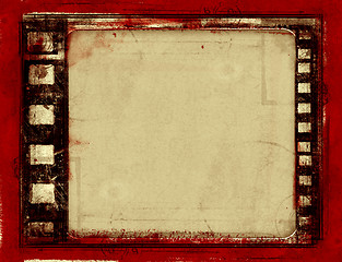 Image showing Grunge film frame