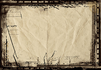 Image showing Grunge border and background