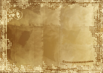 Image showing Grunge border and background