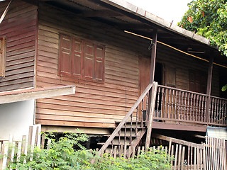Image showing Wooden Thai house