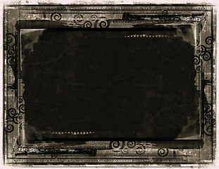 Image showing Grunge border and background