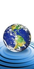 Image showing Floating Earth