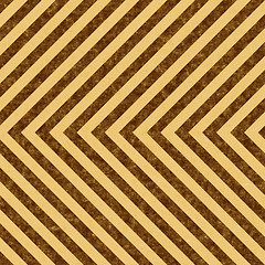 Image showing Grungy Brown Hazard Stripes