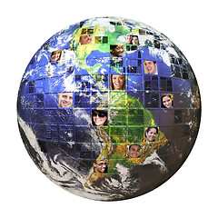 Image showing Global Network of People 