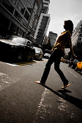 Image showing City Female Pedestrian