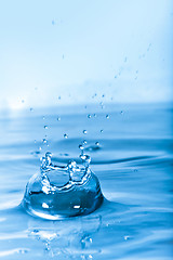 Image showing Blue Water Splash