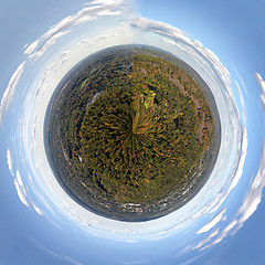 Image showing Mini Planet New England Panorama