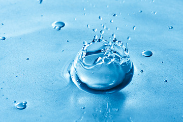 Image showing Blue Water Splash