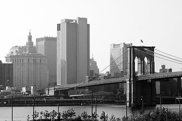 Image showing Brooklyn Bridge NYC Skyline