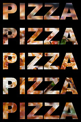 Image showing Pizza Word Montage