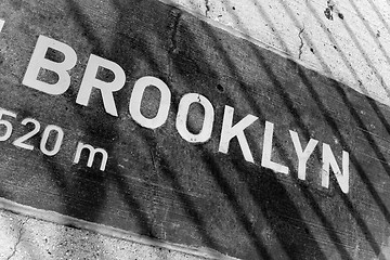 Image showing Brooklyn Placard