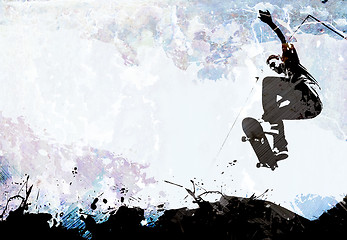 Image showing Skateboarding Grunge Layout