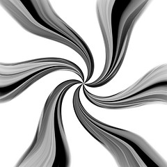 Image showing Swirling Chrome Vortex