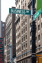 Image showing Business Street Corner Signs