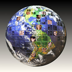 Image showing Global Network of People