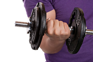 Image showing Man Lifting Weights