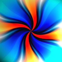 Image showing Colorful Twirl Vortex