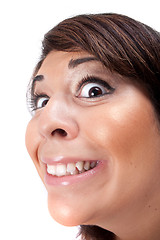 Image showing Crazy Girl Smiling