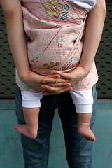 Image showing Carrying baby