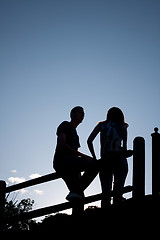 Image showing Couple Silhouette
